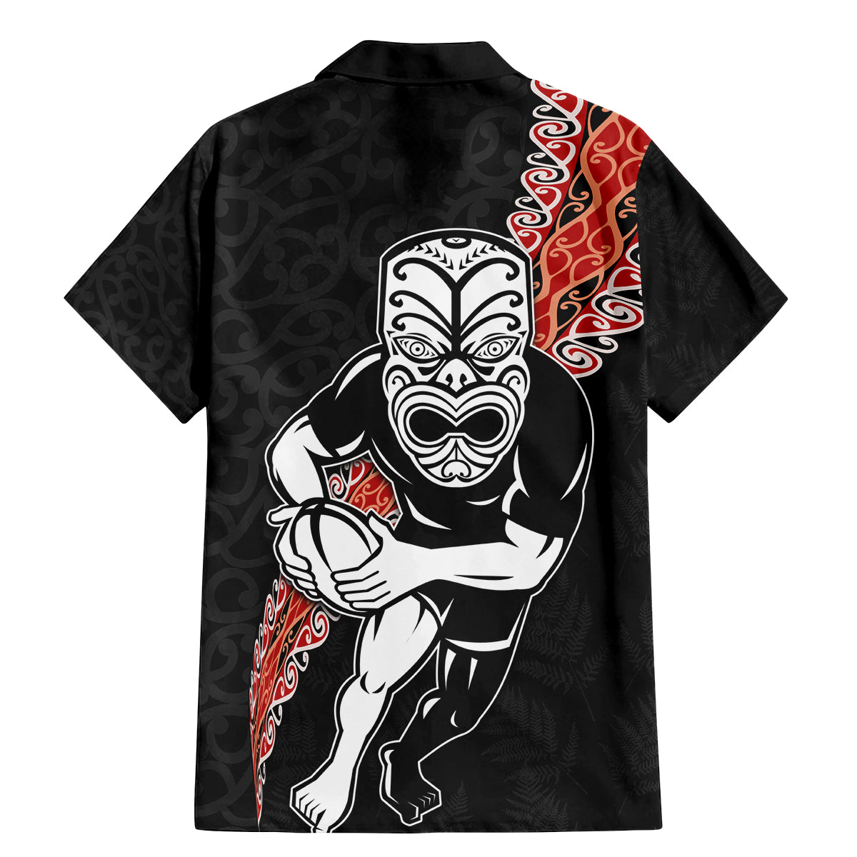 New Zealand Maori Warrior Rugby Family Matching Mermaid Dress and Hawaiian Shirt Maori and Silver Fern Half Style LT03 - Polynesian Pride