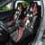 New Zealand Maori Rugby Player Car Seat Cover Maori and Silver Fern Half Style