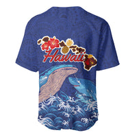 Hawaiian Sea Animals Baseball Jersey Whales Shark and Turtle Guardians with Tribal Pattern