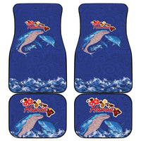 Hawaiian Sea Animals Car Mats Whales Shark and Turtle Guardians with Tribal Pattern