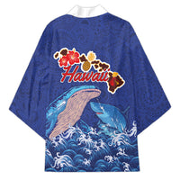 Hawaiian Sea Animals Kimono Whales Shark and Turtle Guardians with Tribal Pattern