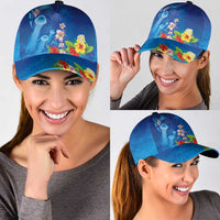 Fiji Jellyfish Classic Cap Tapa Patterns and Hibiscus Sea Vibe