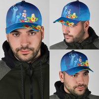 Fiji Jellyfish Classic Cap Tapa Patterns and Hibiscus Sea Vibe