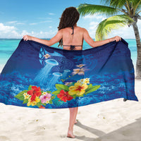 Fiji Jellyfish Sarong Tapa Patterns and Hibiscus Sea Vibe