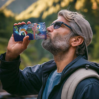 New Zealand Merry Christmas 4 in 1 Can Cooler Tumbler Maori Tribal Pattern with Xmas Tui Bird LT03 - Polynesian Pride