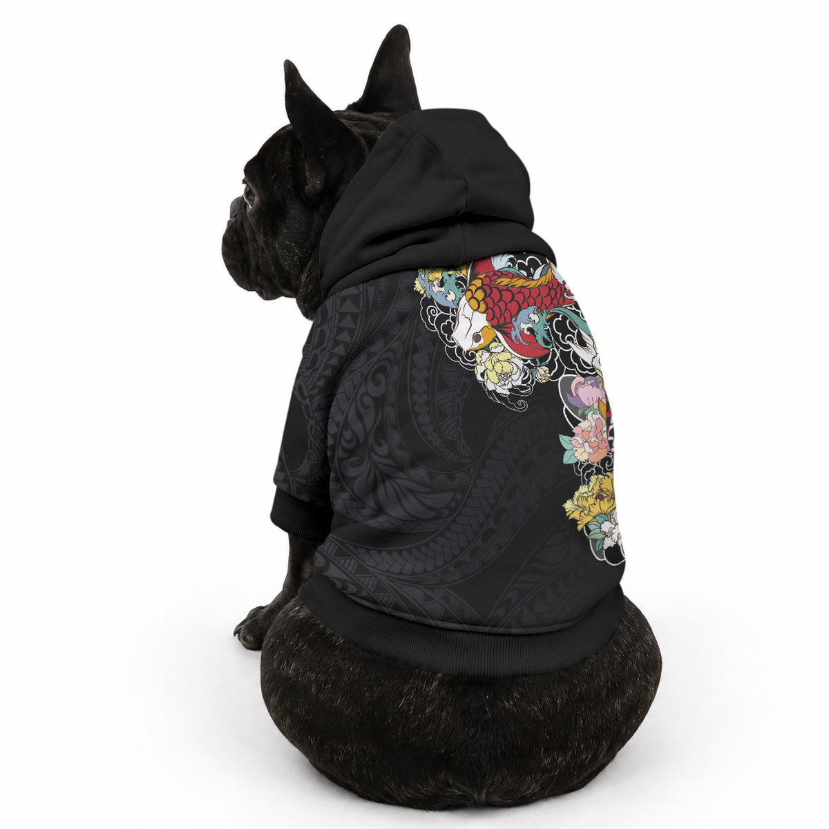 Hawaiian and Japanese Together Pet Hoodie LT03 - Polynesian Pride