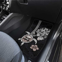 Hawaiian and Japanese Together Car Mats Japanese Culture and Turtle Kakau Tattoo Black Color LT03 - Polynesian Pride