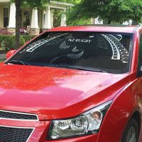 New Zealand Rugby Auto Sun Shade Aotearoa Armour Blacks Silver Ferns LT03 - Polynesian Pride