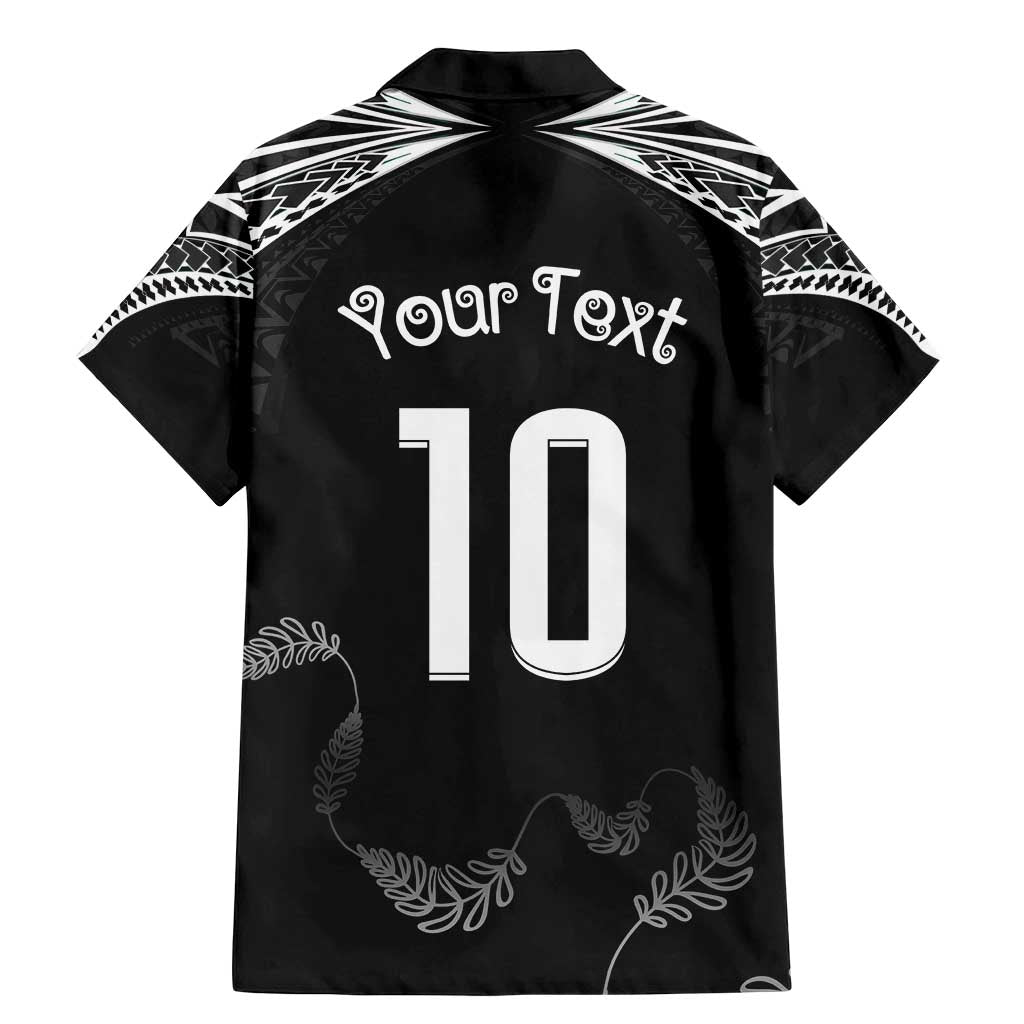 New Zealand Rugby Custom Family Matching Mermaid Dress and Hawaiian Shirt Aotearoa Armour Blacks Silver Ferns LT03 - Polynesian Pride
