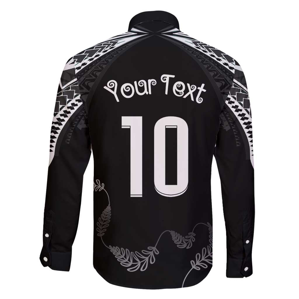 New Zealand Rugby Custom Family Matching Summer Maxi Dress and Hawaiian Shirt Aotearoa Armour Blacks Silver Ferns LT03 - Polynesian Pride