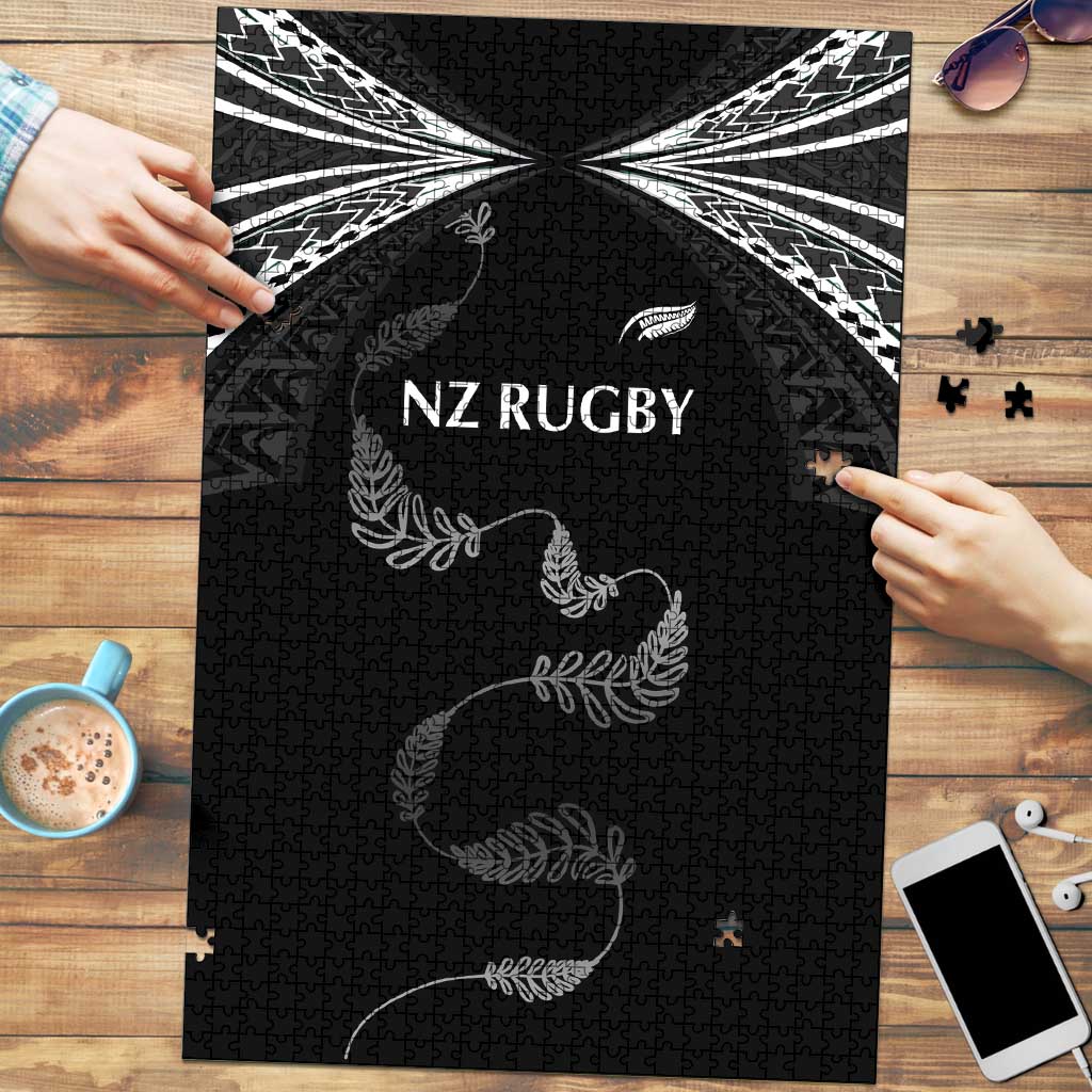 New Zealand Rugby Puzzle Aotearoa Armour Blacks Silver Ferns - Polynesian Pride