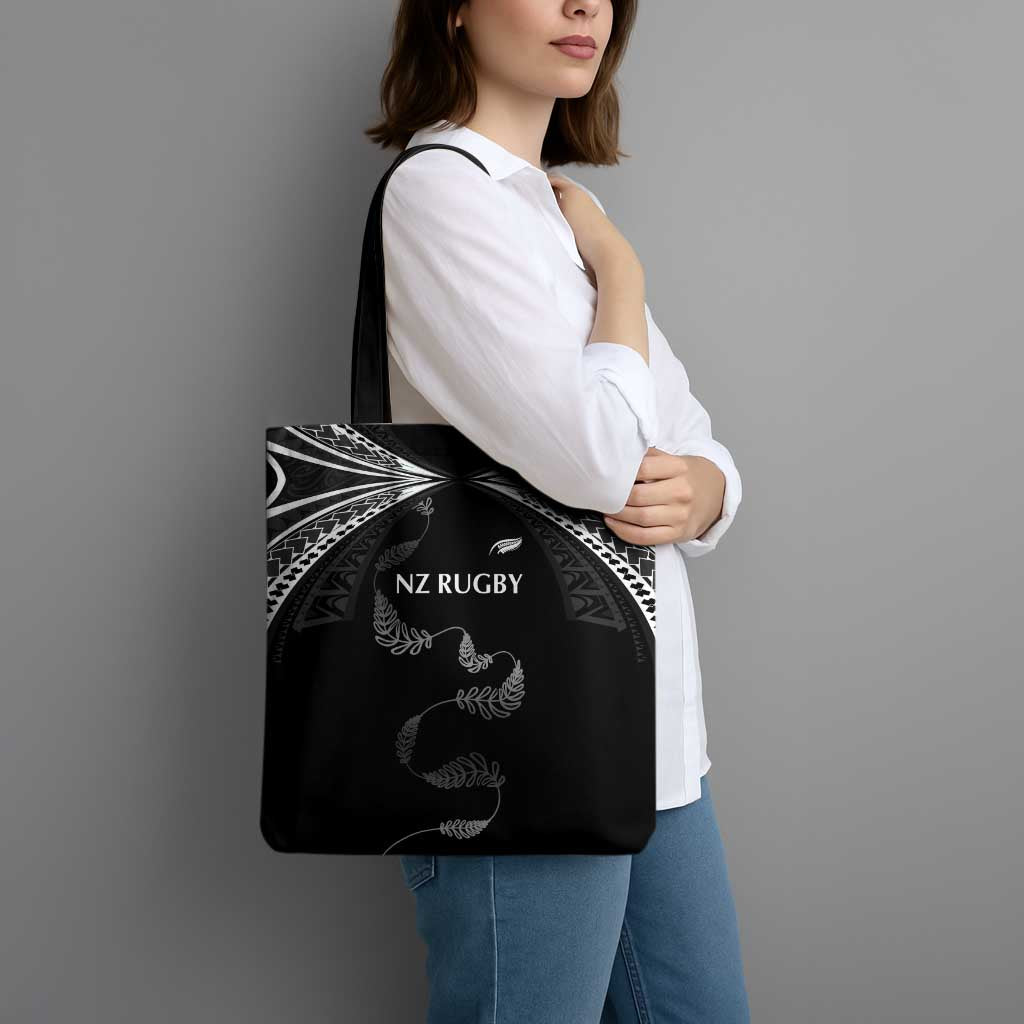 New Zealand Rugby Tote Bag Aotearoa Armour Blacks Silver Ferns - Polynesian Pride