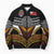 Tonga Rugby Custom Bomber Puffer Jacket Mana o Tonga-Tribal Heritage Edition Black Color - Polynesian Pride