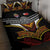 Tonga Rugby Quilt Bed Set Mana o Tonga-Tribal Heritage Edition Black Color - Polynesian Pride