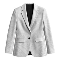 Tonga White Sunday Blazer Tongan Tribal Heritage Tattoos - Polynesian Pride