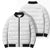 Tonga White Sunday Bomber Puffer Jacket Tongan Tribal Heritage Tattoos - Polynesian Pride