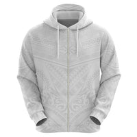 Tonga White Sunday Hoodie Tongan Tribal Heritage Tattoos LT03 - Polynesian Pride