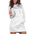 Tonga White Sunday Hoodie Dress Tongan Tribal Heritage Tattoos - Polynesian Pride