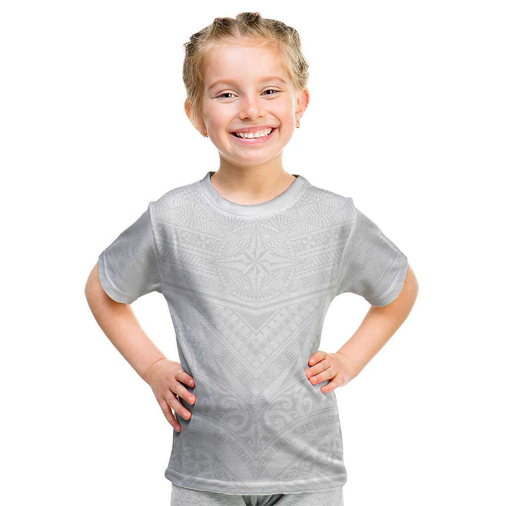 Tonga White Sunday Kid T Shirt Tongan Tribal Heritage Tattoos LT03 White - Polynesian Pride