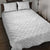 Tonga White Sunday Quilt Bed Set Tongan Tribal Heritage Tattoos - Polynesian Pride