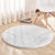 Tonga White Sunday Round Carpet Tongan Tribal Heritage Tattoos - Polynesian Pride