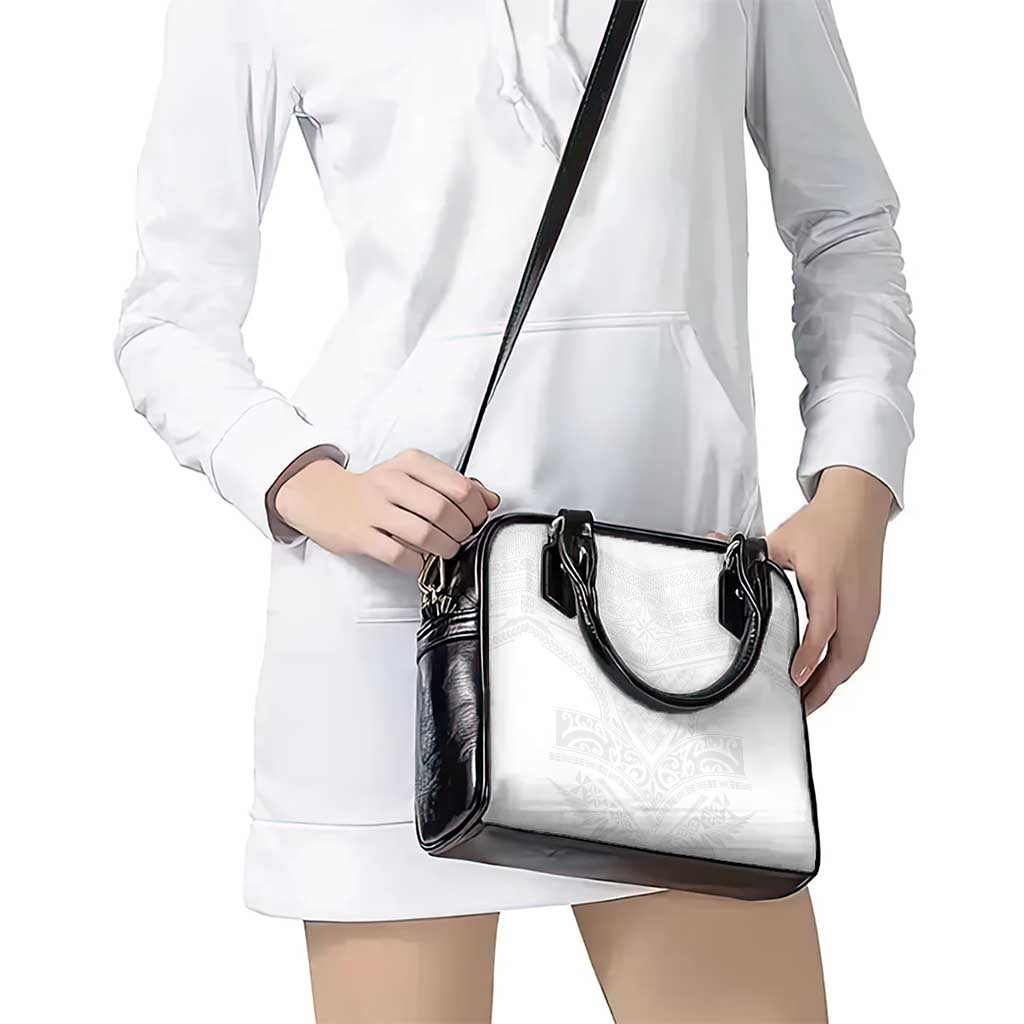 Tonga White Sunday Shoulder Handbag Tongan Tribal Heritage Tattoos - Polynesian Pride