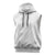 Tonga White Sunday Sleeveless Hoodie Tongan Tribal Heritage Tattoos - Polynesian Pride