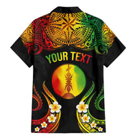 Personalised New Caledonia Independence Day Family Matching Mermaid Dress and Hawaiian Shirt Polynesian Tattoo and Plumeria Reggae Color LT03 - Polynesian Pride