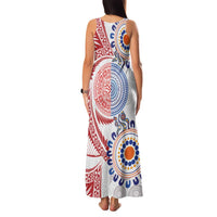 Tongan and Australian Culture Together Family Matching Tank Maxi Dress and Hawaiian Shirt Ngatu Art Tribal Aboriginal Tattoo Pattern LT03 - Polynesian Pride