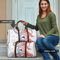 Tongan and Australian Culture Together Travel Bag Ngatu Art Tribal Aboriginal Tattoo Pattern - Polynesian Pride
