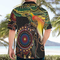 Papua New Guinea and Australia Together Hawaiian Shirt Bird of Paradise and Kangaroo Melanesian Aboriginal Motifs LT03 - Polynesian Pride