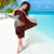 Custom Guam Christmas Sarong Santa Gift Latte Stone and Sea Turle Mix Hibiscus Chamorro Red Style LT03