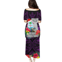 Guam Christmas Puletasi Santa Gift Latte Stone and Sea Turle Mix Hibiscus Chamorro Pink Style LT03