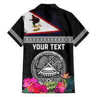 Personalized American Samoa Flag Day Family Matching Summer Maxi Dress and Hawaiian Shirt Tanoa and Fue mix Hibiscus Flower Polynesian Pattern LT03 - Polynesian Pride