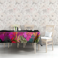 Personalized American Samoa Flag Day Tablecloth Tanoa and Fue mix Hibiscus Flower Polynesian Pattern