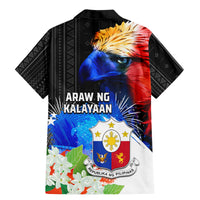 Philippines Independence Day Family Matching Mermaid Dress and Hawaiian Shirt Philippines Eagle and Sampaguita Jasmine Yakan Tribal LT03 - Polynesian Pride