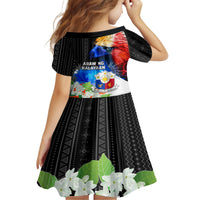 Philippines Independence Day Family Matching Off Shoulder Maxi Dress and Hawaiian Shirt Philippines Eagle and Sampaguita Jasmine Yakan Tribal LT03 - Polynesian Pride
