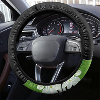 Philippines Independence Day Steering Wheel Cover Philippines Eagle and Sampaguita Jasmine Yakan Tribal LT03 - Polynesian Pride