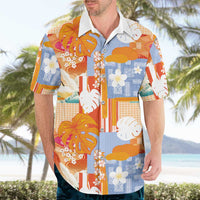 Hawaiian and Japanese Culture Together Hawaiian Shirt Palaka Japanese Art and Tropical Motif Tribal Patchwork LT03 - Polynesian Pride