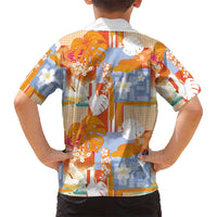 Hawaiian and Japanese Culture Together Hawaiian Shirt Palaka Japanese Art and Tropical Motif Tribal Patchwork LT03 - Polynesian Pride