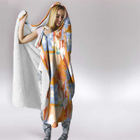 Hawaiian and Japanese Culture Together Hooded Blanket Palaka Japanese Art and Tropical Motif Tribal Patchwork LT03 - Polynesian Pride
