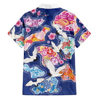 Hawaiian and Japanese Culture Together Family Matching Off Shoulder Maxi Dress and Hawaiian Shirt Hawaiian Archipelago Shape Sea Animals LT03 - Polynesian Pride