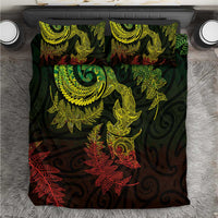 New Zealand Sea Animals with Maori Tribal Tattoo Bedding Set Shark Manta Ray with Silver Fern Reggae LT03 Reggae - Polynesian Pride