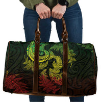 New Zealand Sea Animals with Maori Tribal Tattoo Travel Bag Shark Manta Ray with Silver Fern Reggae LT03 Reggae - Polynesian Pride