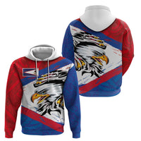 American Samoa Flag Day Hoodie Polynesian Art Geometric with Flag Brush Style LT03 - Polynesian Pride