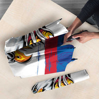 American Samoa Flag Day Umbrella Polynesian Art Geometric with Flag Brush Style