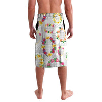 Hawaiian Kakau Tattoo Leis and Palaka Pattern Lavalava Traditional Aloha Tribal White Color