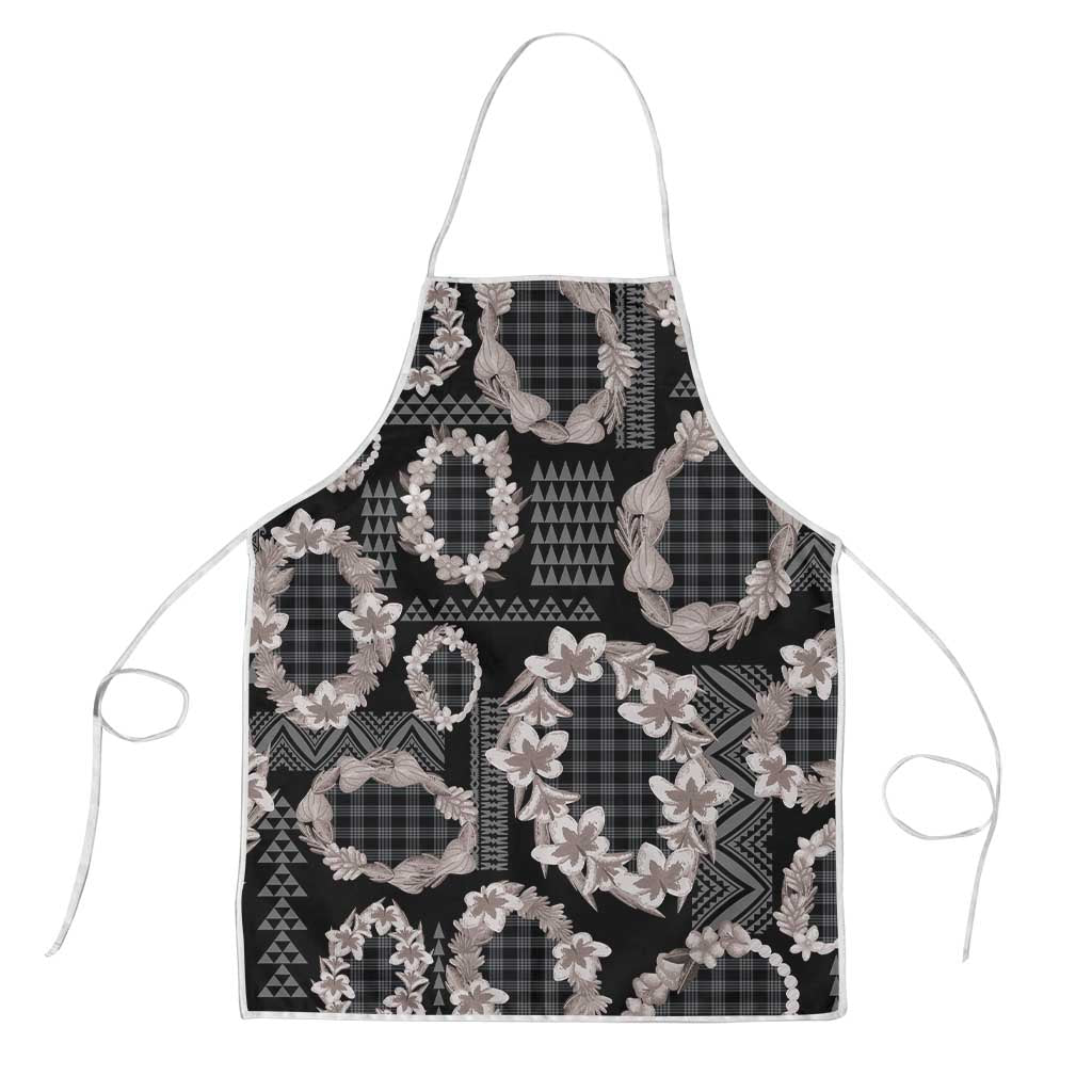 Hawaiian Leis Apron Kakau Tattoos and Palaka Pastel Grayscale