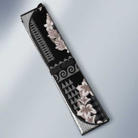 Hawaiian Leis Auto Sun Shade Kakau Tattoos and Palaka Pastel Grayscale