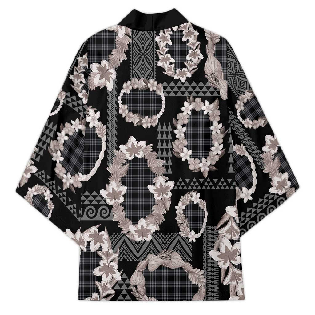 Hawaiian Leis Kimono Kakau Tattoos and Palaka Pastel Grayscale